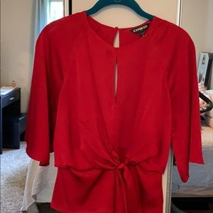 Dressy red blouse
